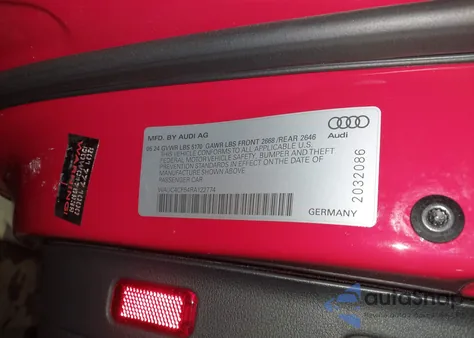 2024 Audi S5 Sportback Premium Plus Tfsi Quattro Tiptronic из США, поврежденный, VIN WAUC4CF54RA122774